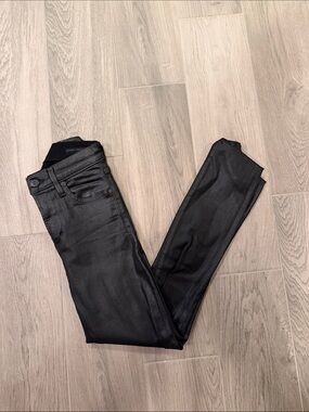 Citizens of Humanity Women’s Black Leather Skinny Jeans Size 24